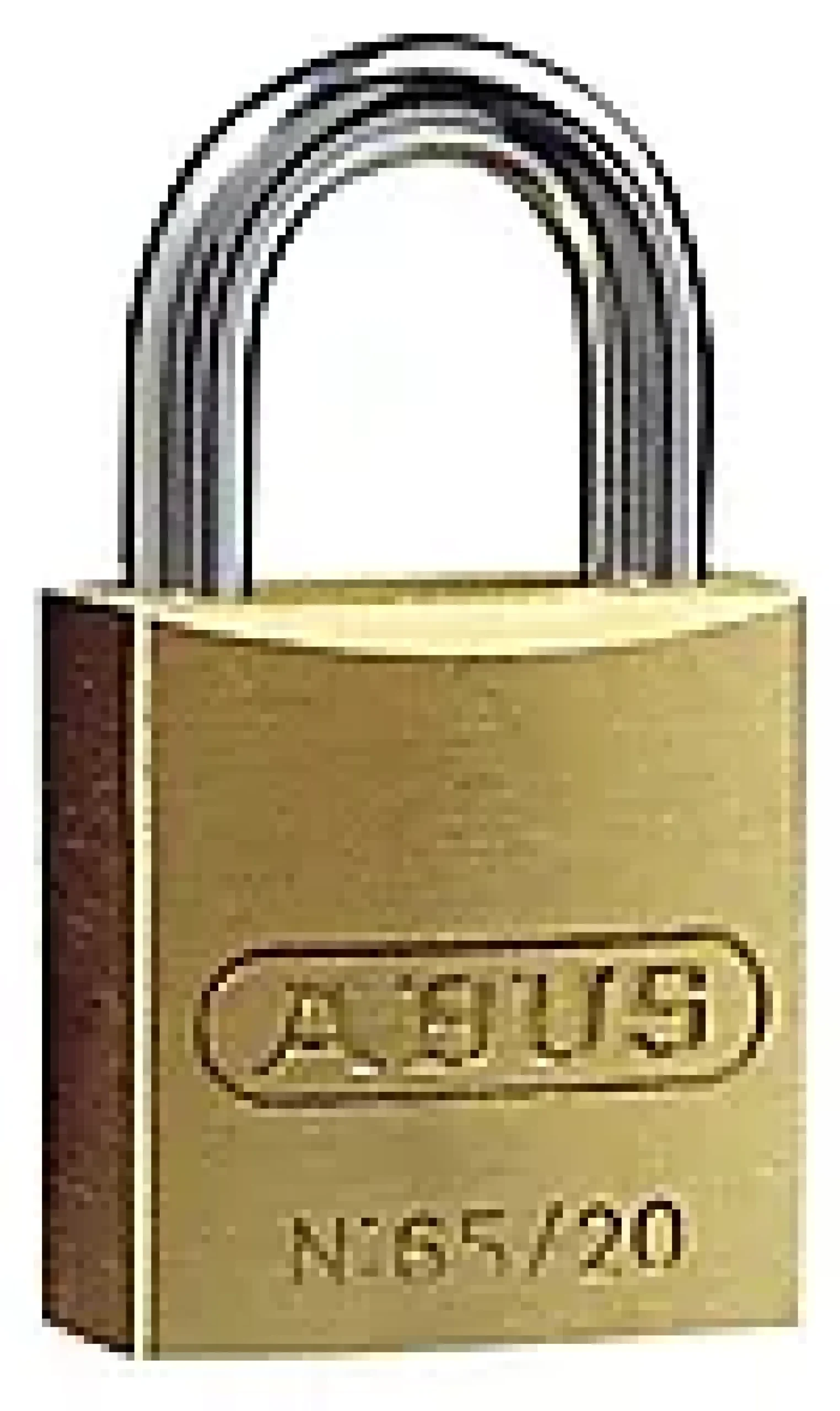 Hengelås 65/20 messing-Abus New
