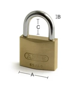 Hengelås 65/40 messing likelåsende gruppe 405-Abus Hot