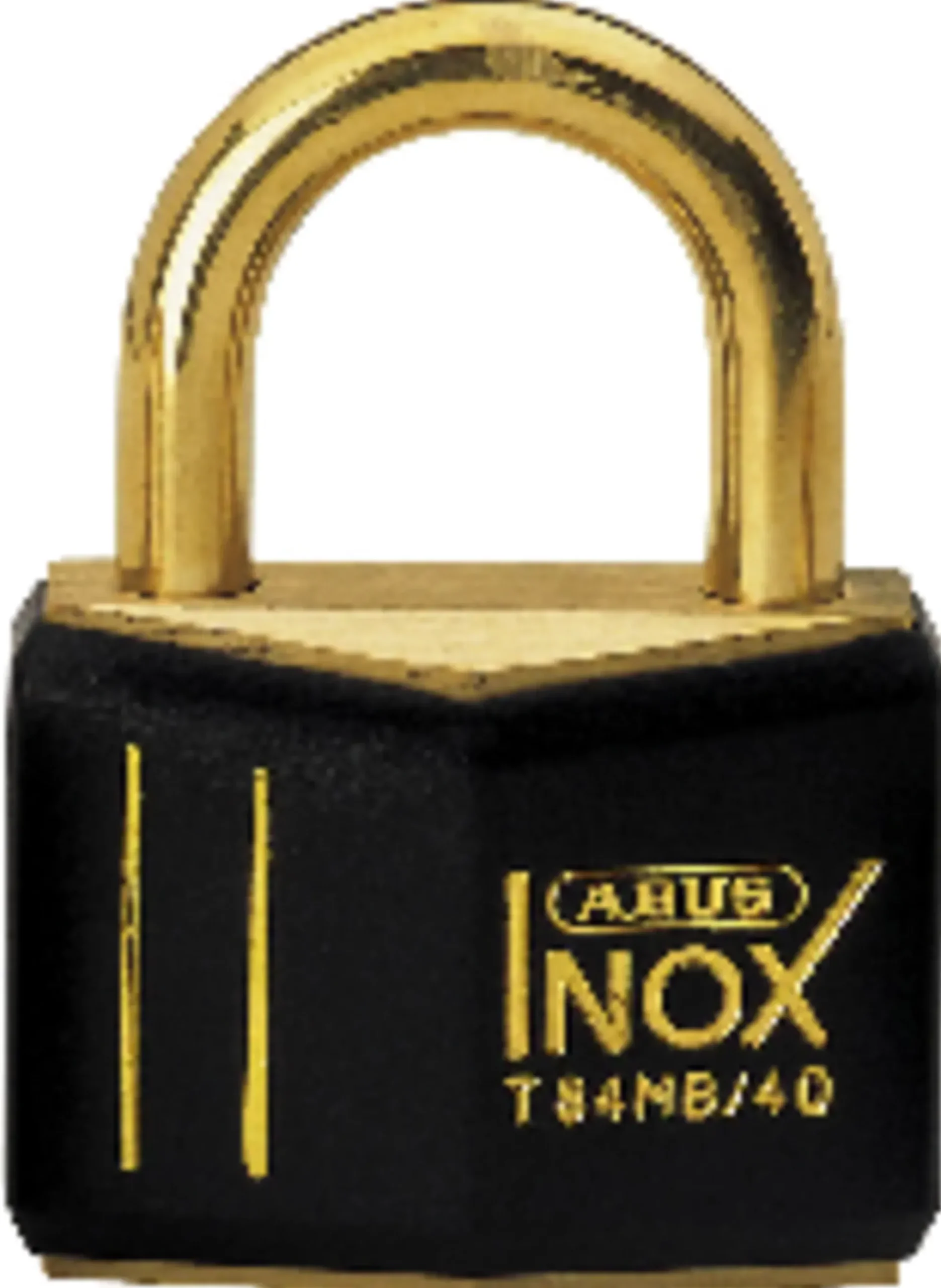 Hengelås T84MB/30 sort nautic i messing triple-Abus Outlet