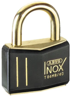 Hengelås T84MB/40 sort nautic i messing-Abus Hot