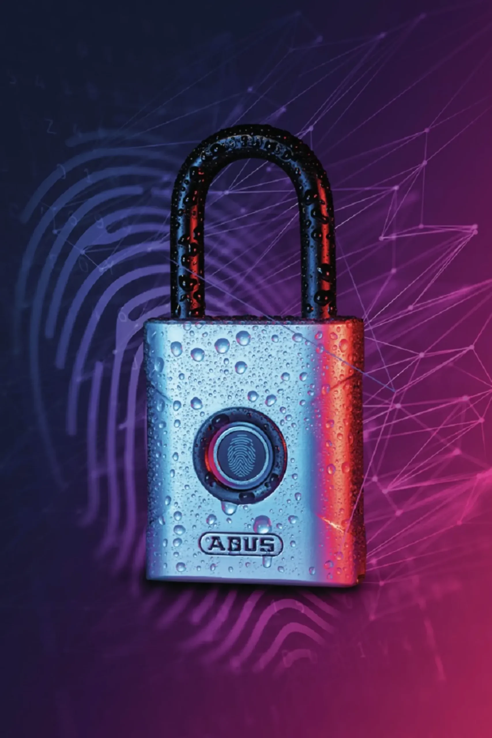 Hengelås 57/45 touch for inntil 20 fingeravtrykk-Abus Discount
