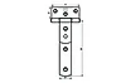 Hengsel T 1761 galv 155mm-Pn Beslag Clearance