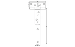 Hengsel T 1763 galv 310mm-Pn Beslag Discount