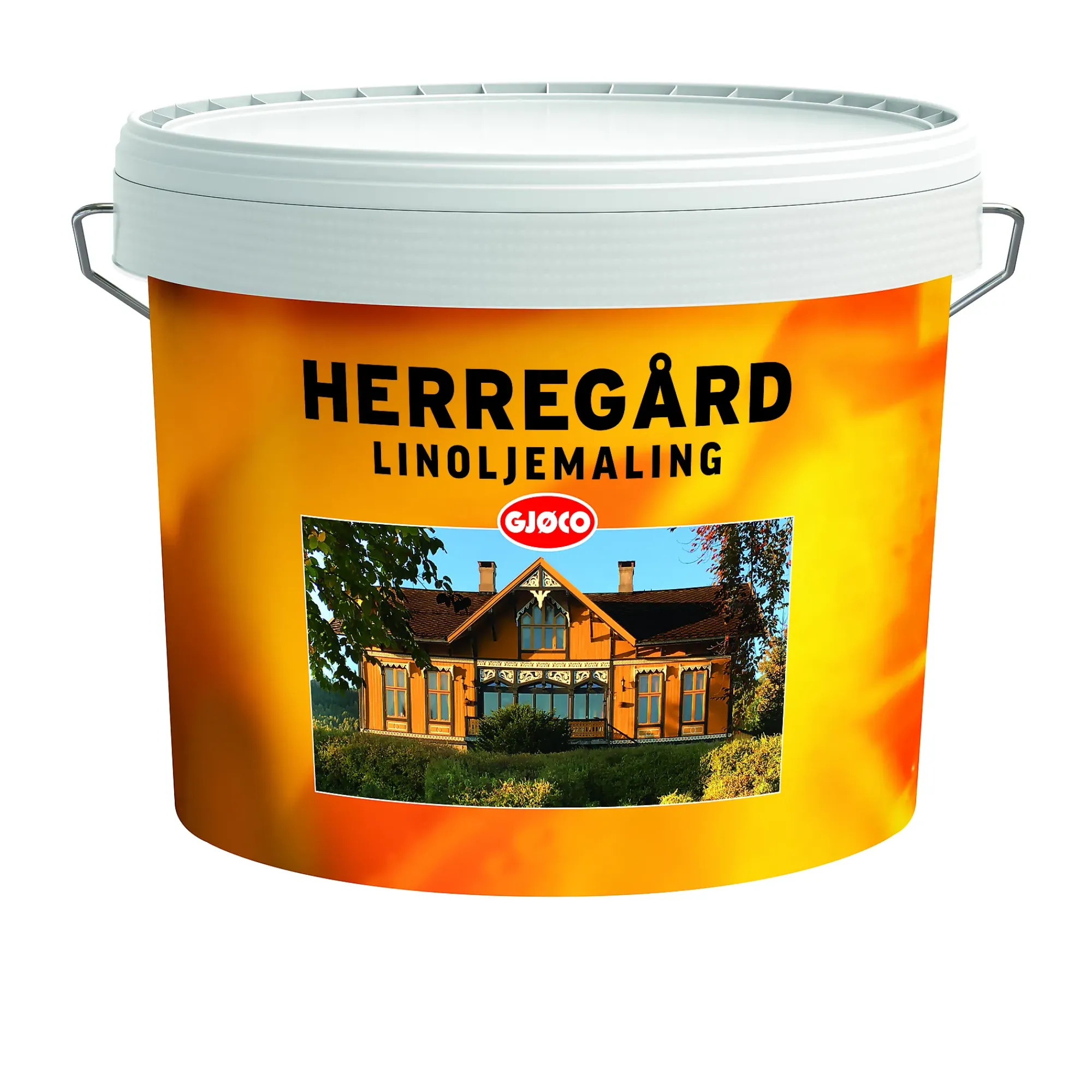 Herregård Linoljemaling hvit 10l-Gjøco Discount