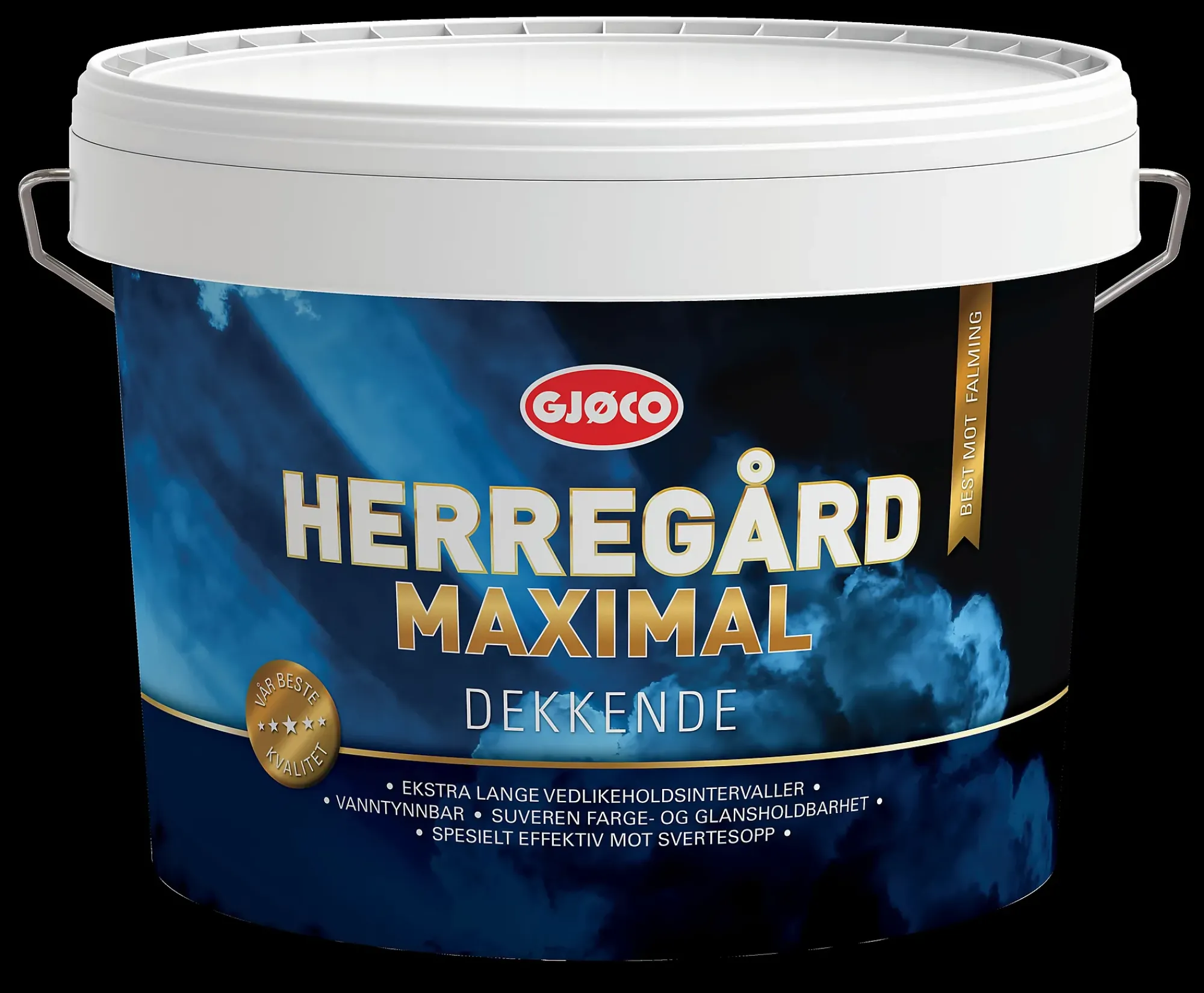 Herregård Maximal utendørsmaling hvit base 10l-Gjøco Sale