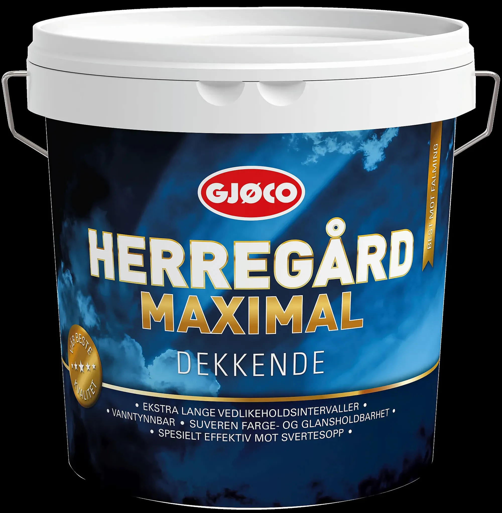 Herregård Maximal utendørsmaling gul base 3l-Gjøco Hot