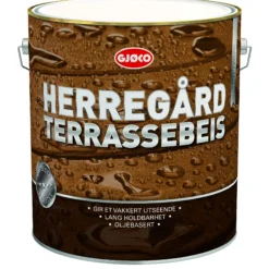 Herregård terrassebeis oljebasert C base 9l-Gjøco