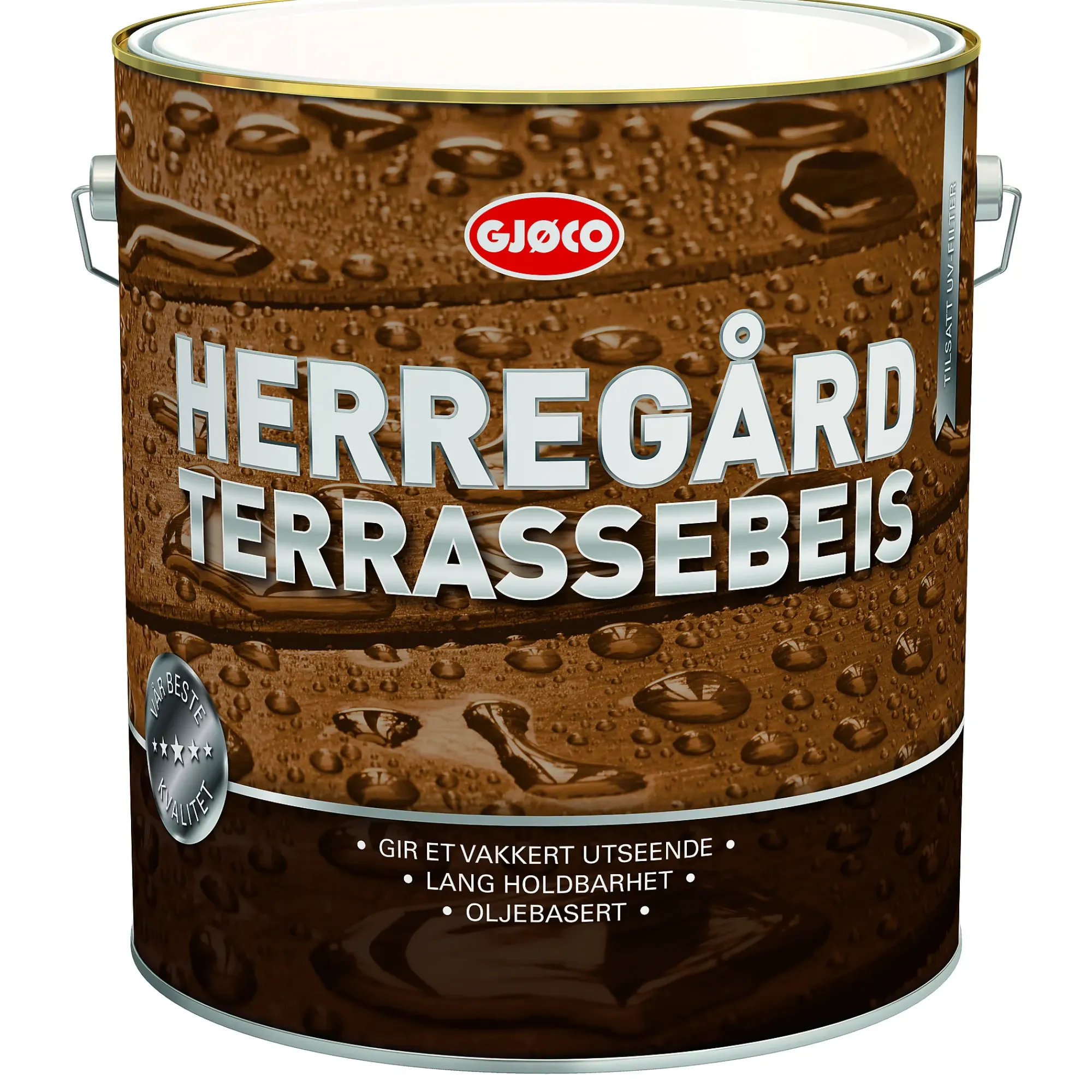 Herregård terrassebeis oljebasert C base 9l-Gjøco
