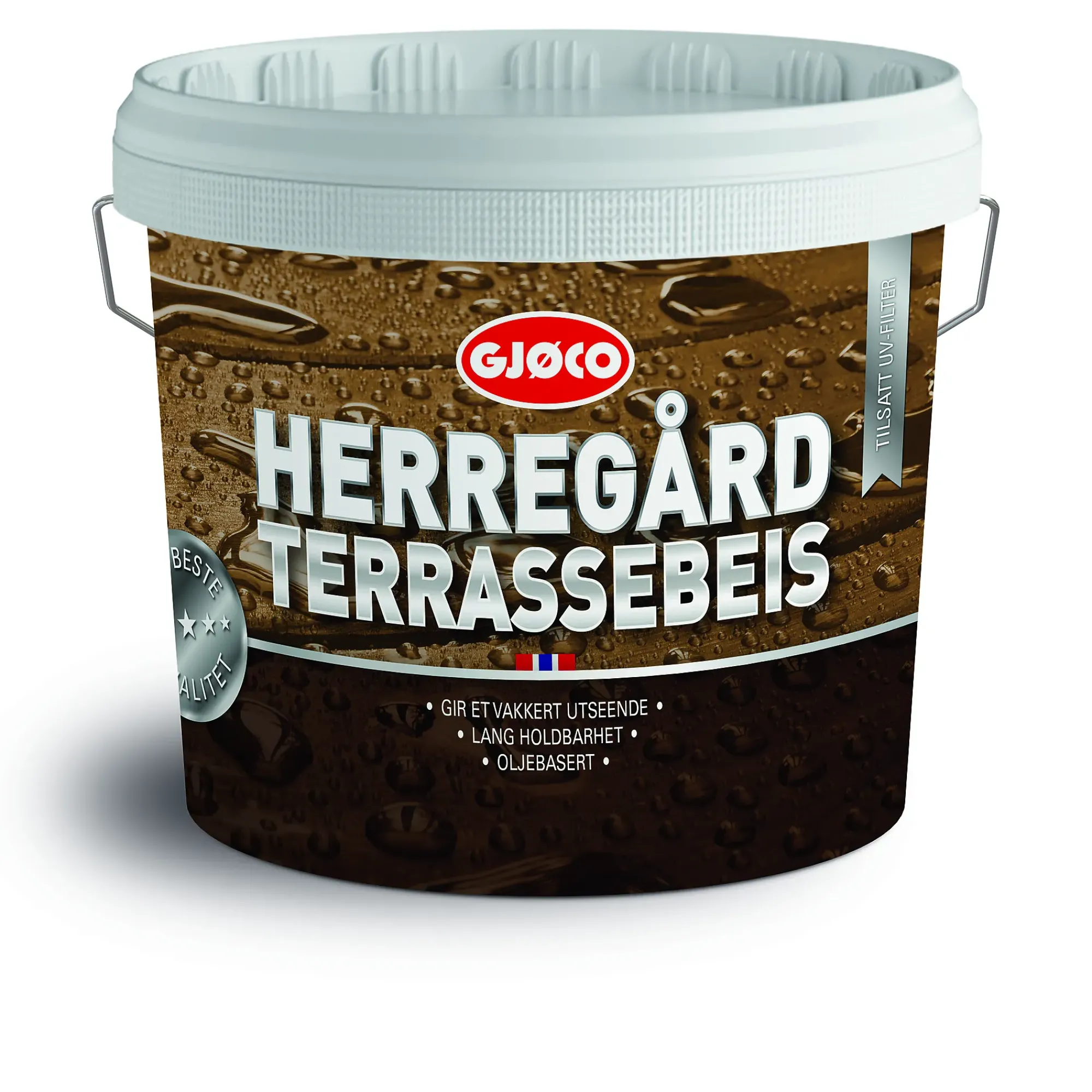 Herregård Terrassebeis oljebasert base C 2,7l-Gjøco Clearance