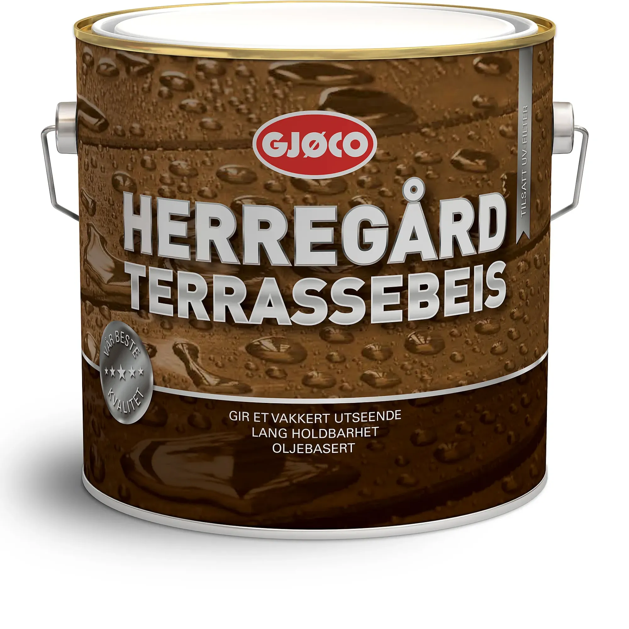 Herregård Terrassebeis oljebasert base C 2,7l-Gjøco Clearance