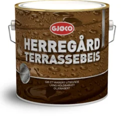 Herregård Terrassebeis oljebasert base gul 2,7l-Gjøco Best