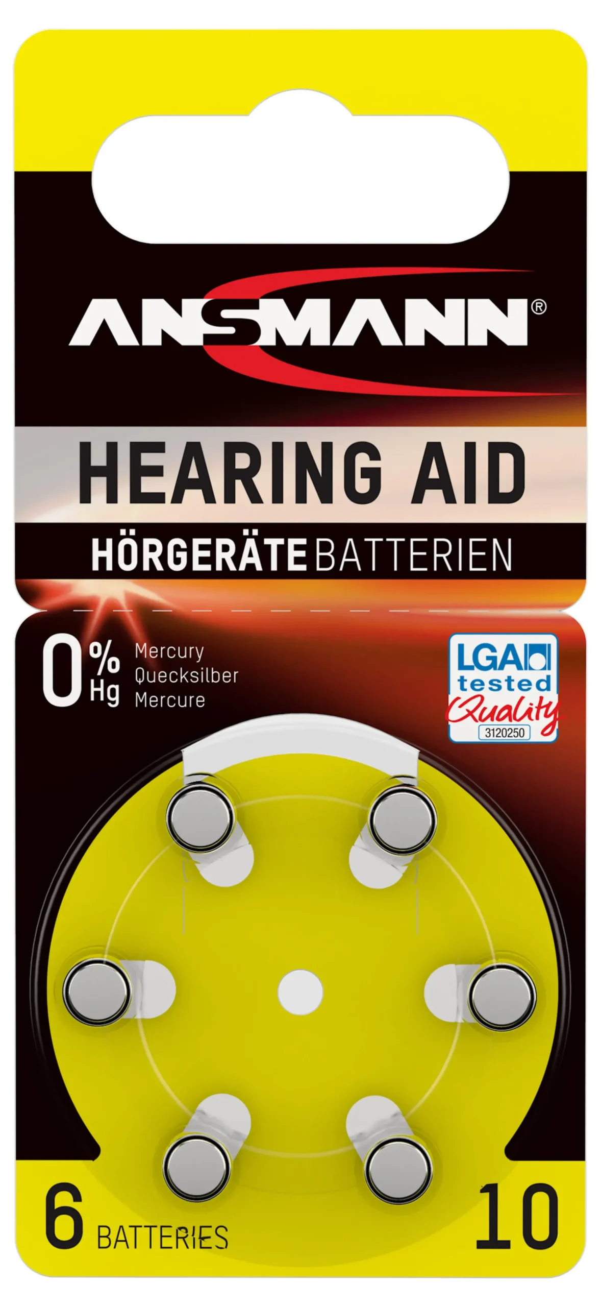 Hørebatteri Type 10 6pk-Ansmann Hot