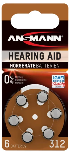 Hørebatteri Type 312 6pk-Ansmann Sale