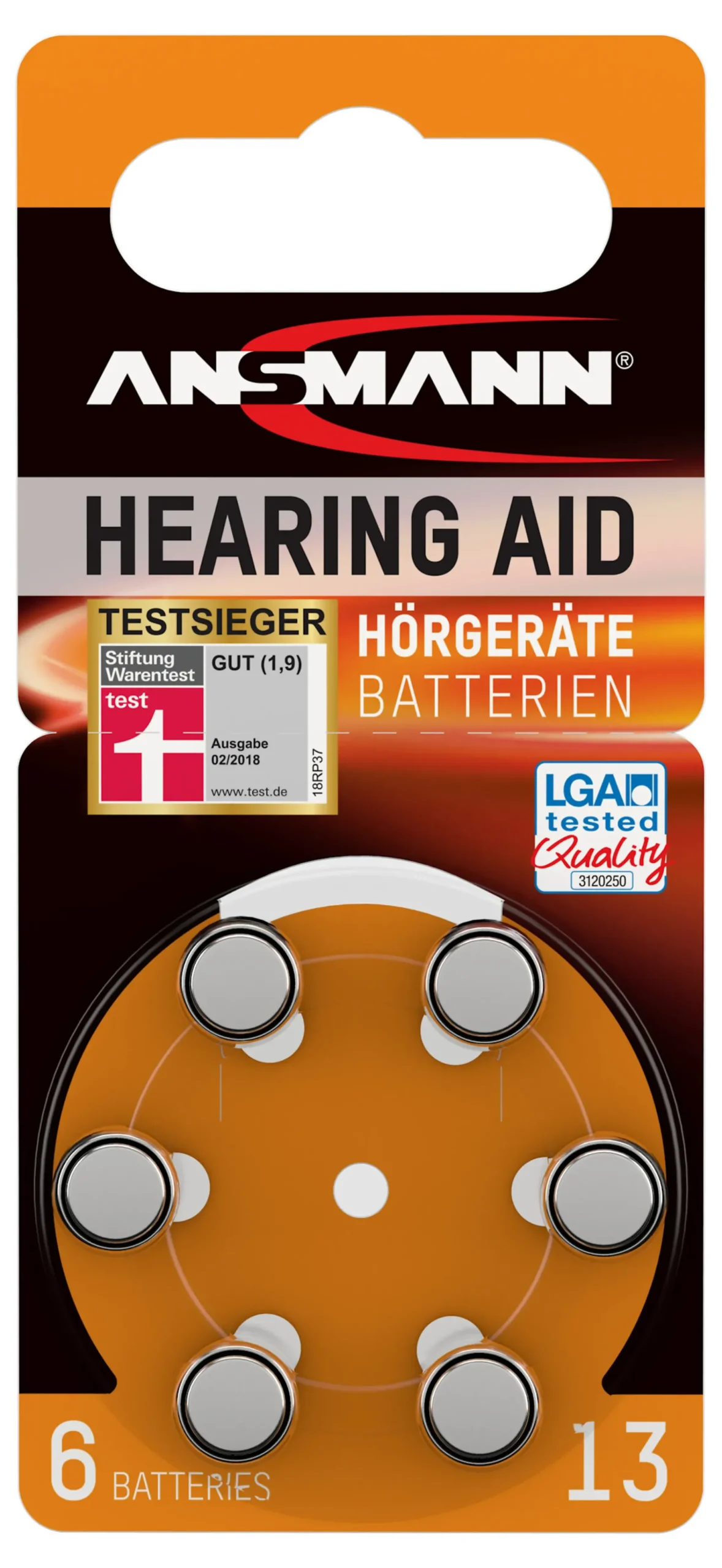 Hørebatteri Type 13 6pk-Ansmann Best