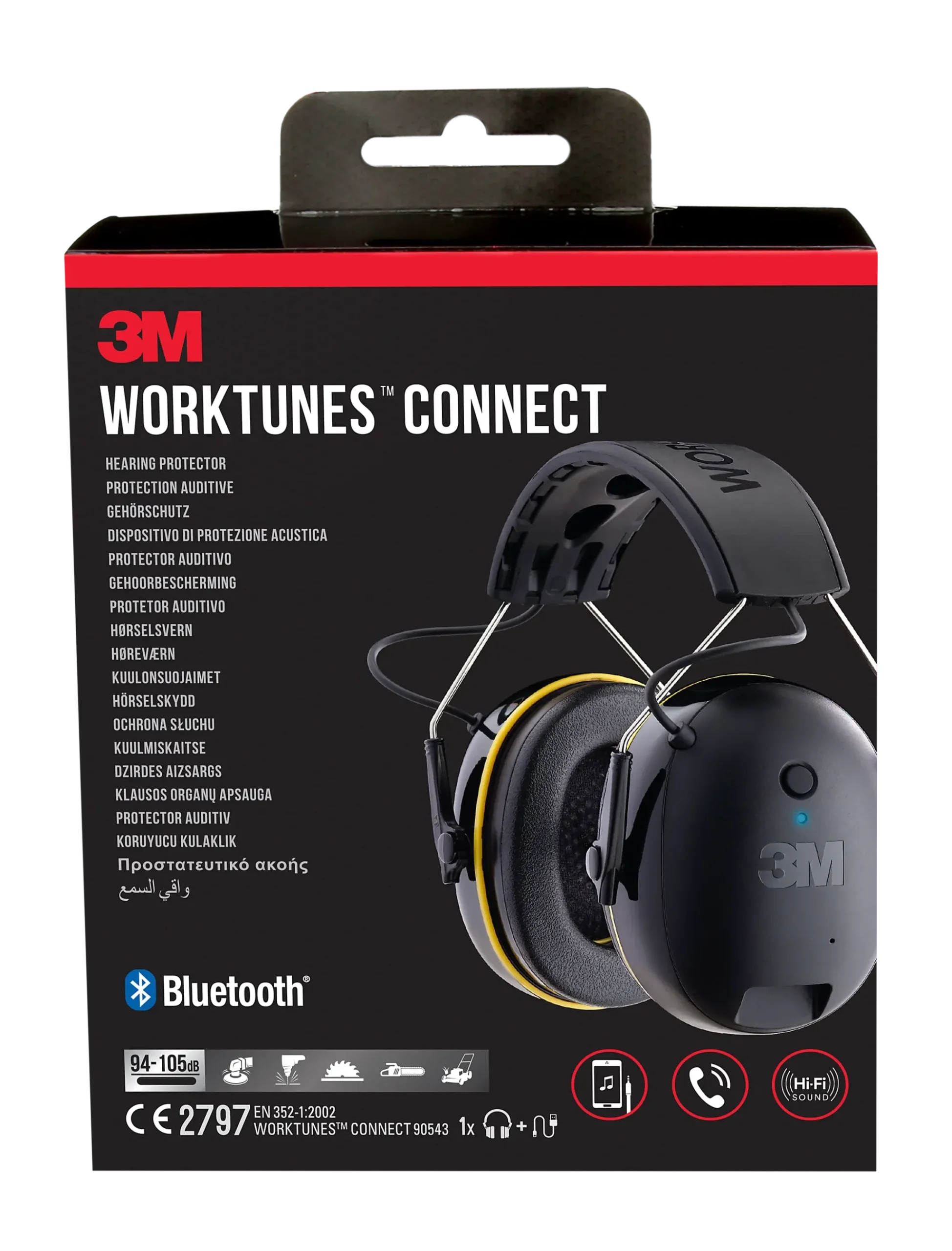 Hørselvern med Bluetooth 94–105dB-3m Sale