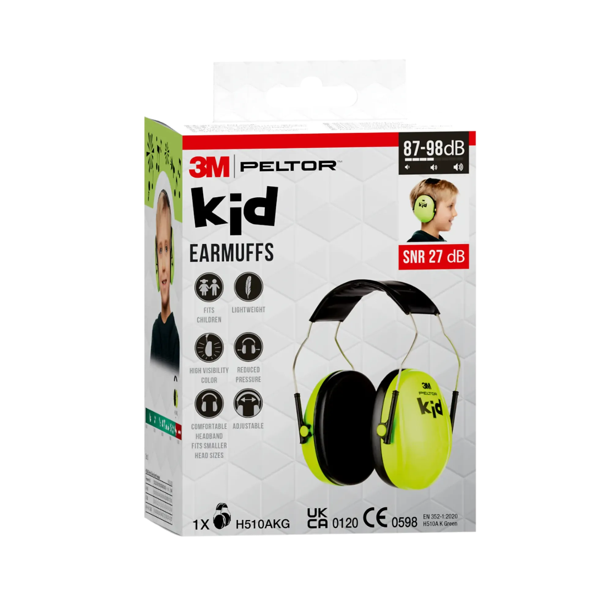 Hørselvern Peltor Kid for barn grønn-3m Outlet