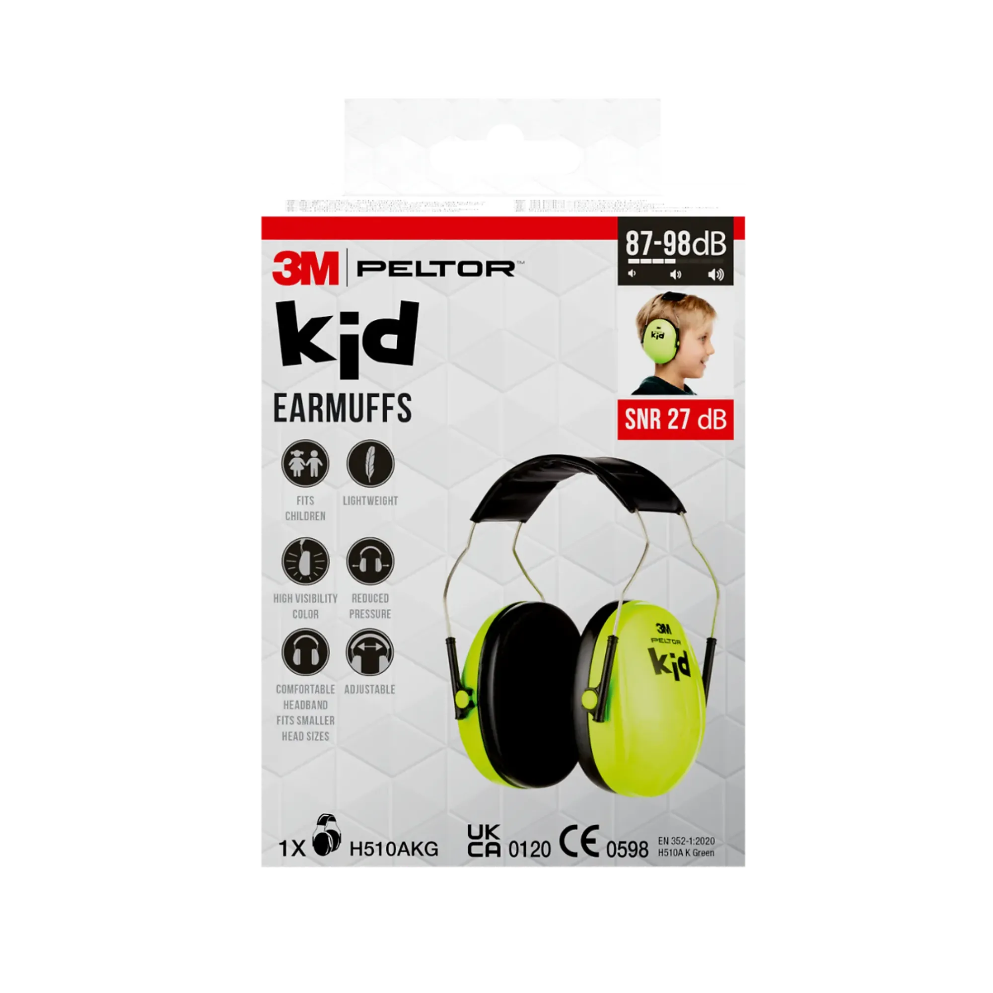 Hørselvern Peltor Kid for barn grønn-3m Outlet