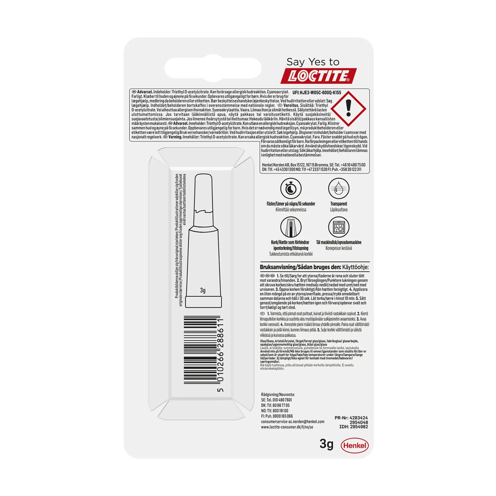 HURTIGLIM FOR GLASS 3G-Loctite Discount