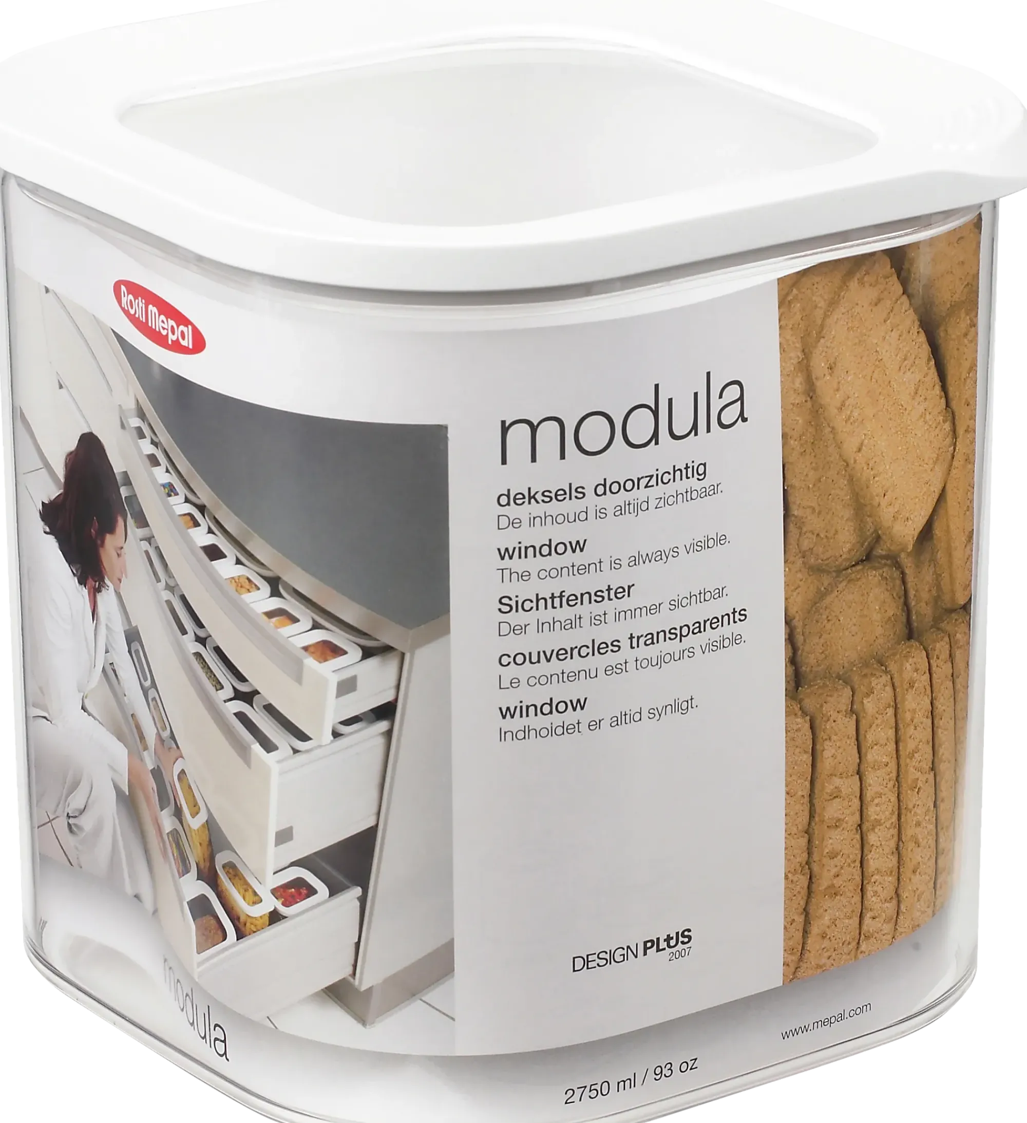 Husholdningsboks Modula Square 2,75l-Mepal New