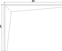 Hylleknekt formpresset 100x125mm-Pn Beslag Discount