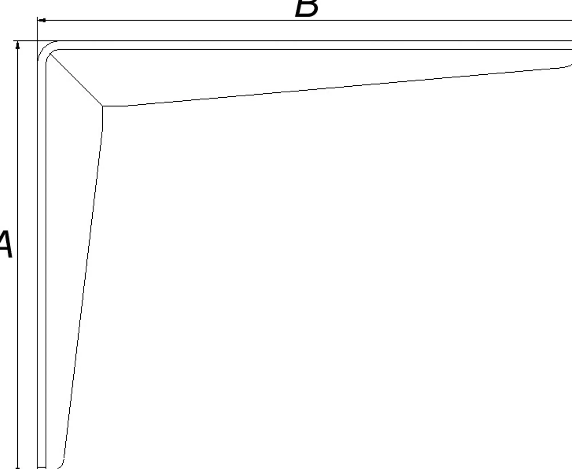 Hylleknekt formpresset 100x125mm-Pn Beslag Discount