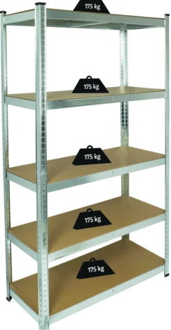 Hyllereol galvanisert 6mm treinnlegg 5 hyller-Fixit Online