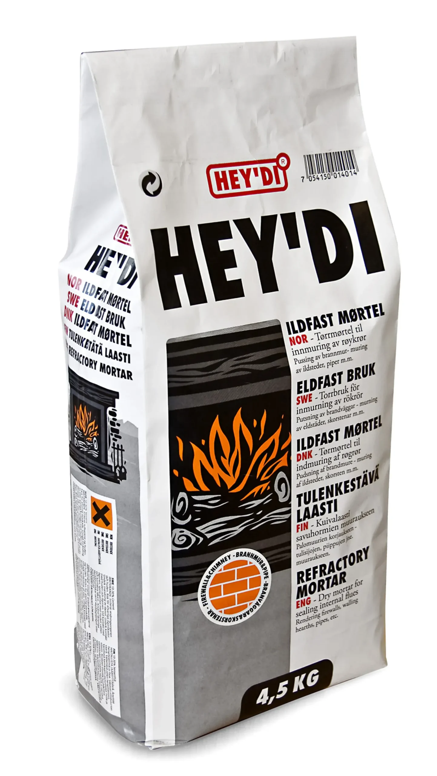 ILDFAST MØRTEL 4,5KG-Hey'di Best
