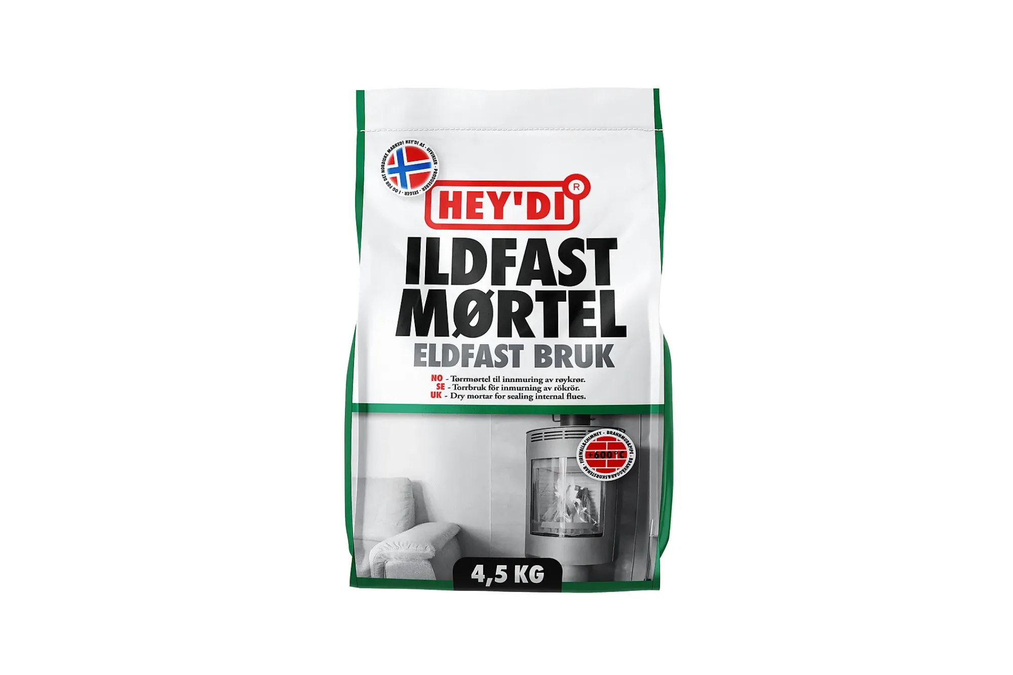 ILDFAST MØRTEL 4,5KG-Hey'di Best