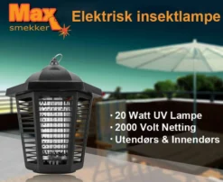 Insektlampe myggfelle UV 20w-Max smekker Online