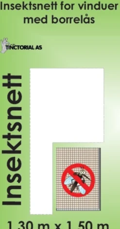 INSEKTNETT 130X150CM MED BORRELÅS- Discount