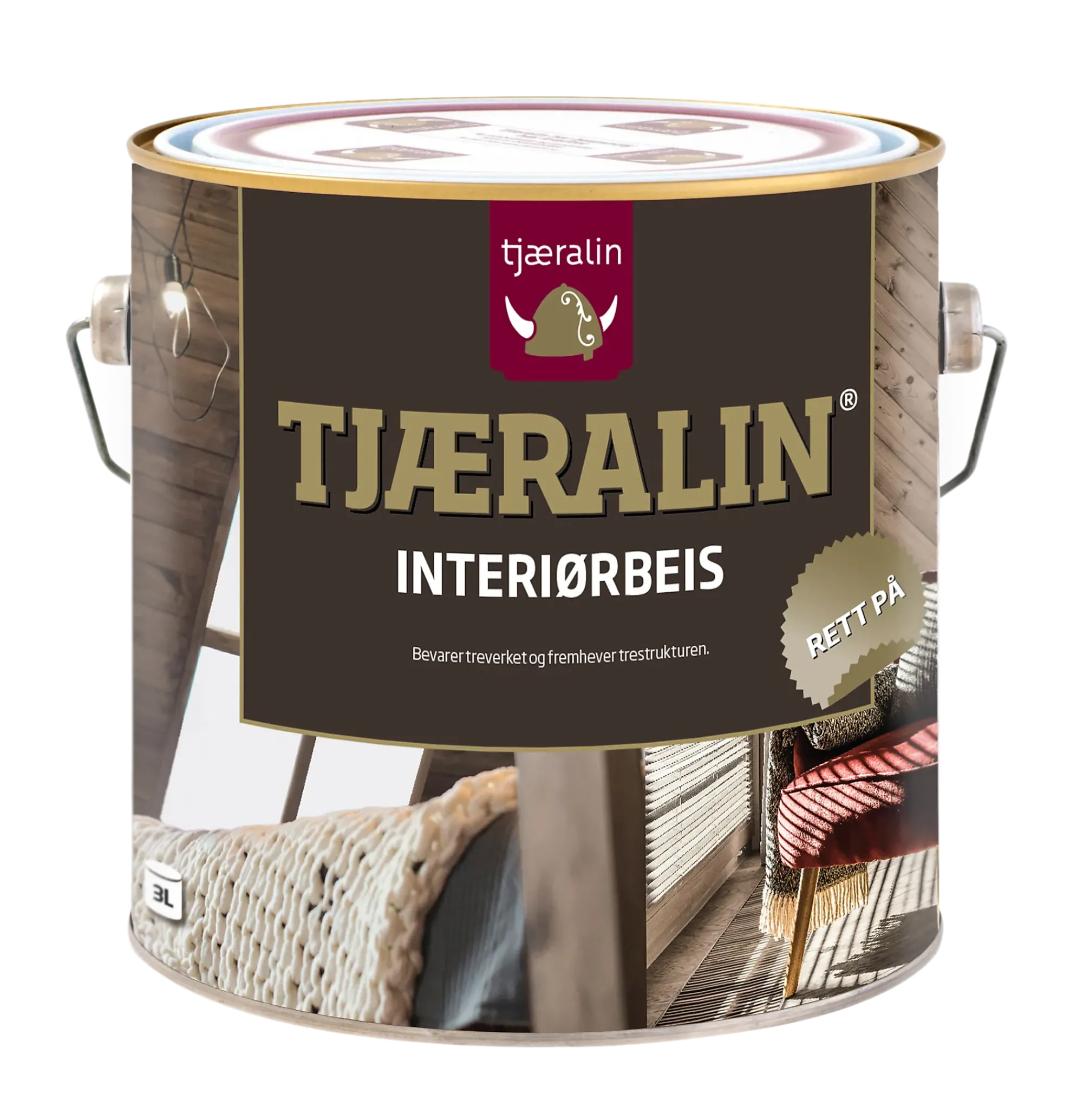 Interiørbeis Gul-Base 0,68L-Tjæralin Clearance