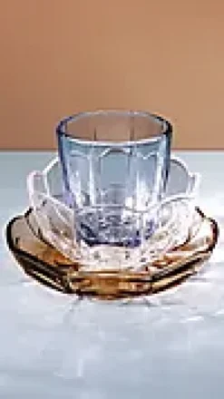 Isasjett ø16cm Toffee rose lily 2stk-Holmegaard