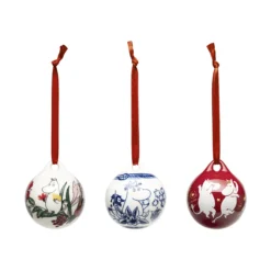 Julekule Mummi Mini 50mm 3stk-Moomin Arabia Outlet