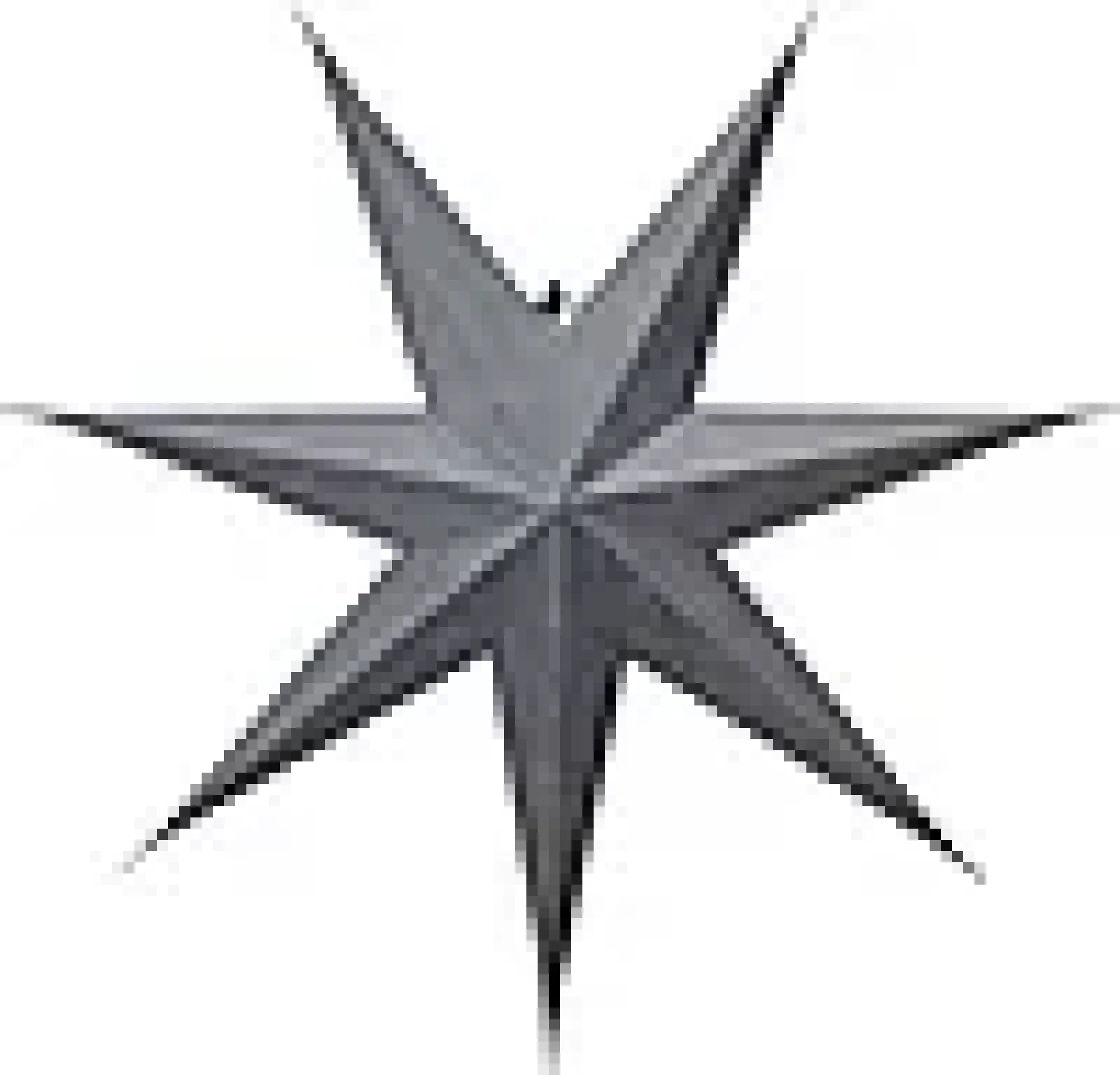 Julestjerne Decorus 75cm Silver-Star trading New
