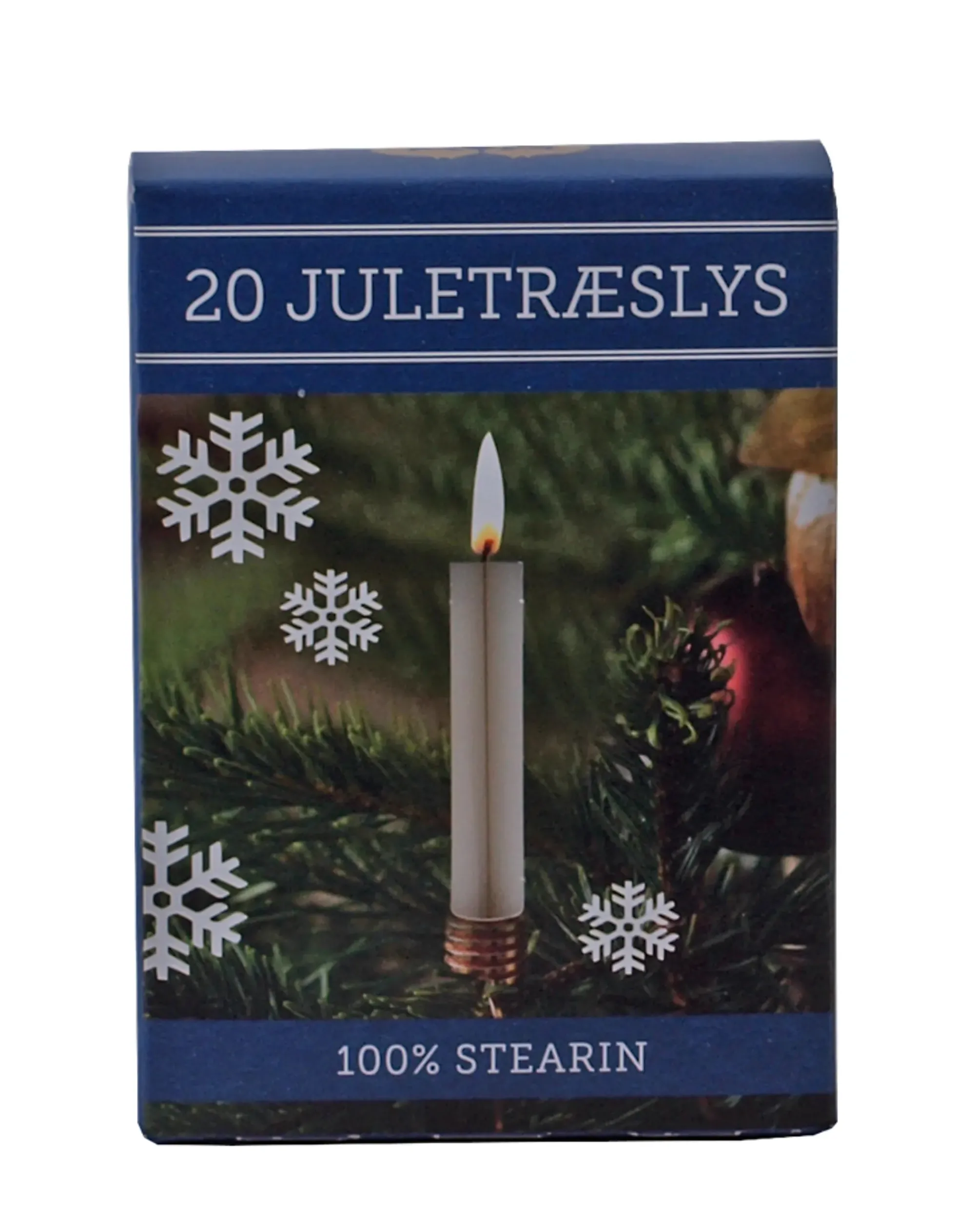 Juletrelys stearin 20stk-Diana lys Hot