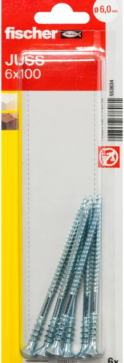 Justerskrue Juss 6x100mm 6 Stk-Fischer Best