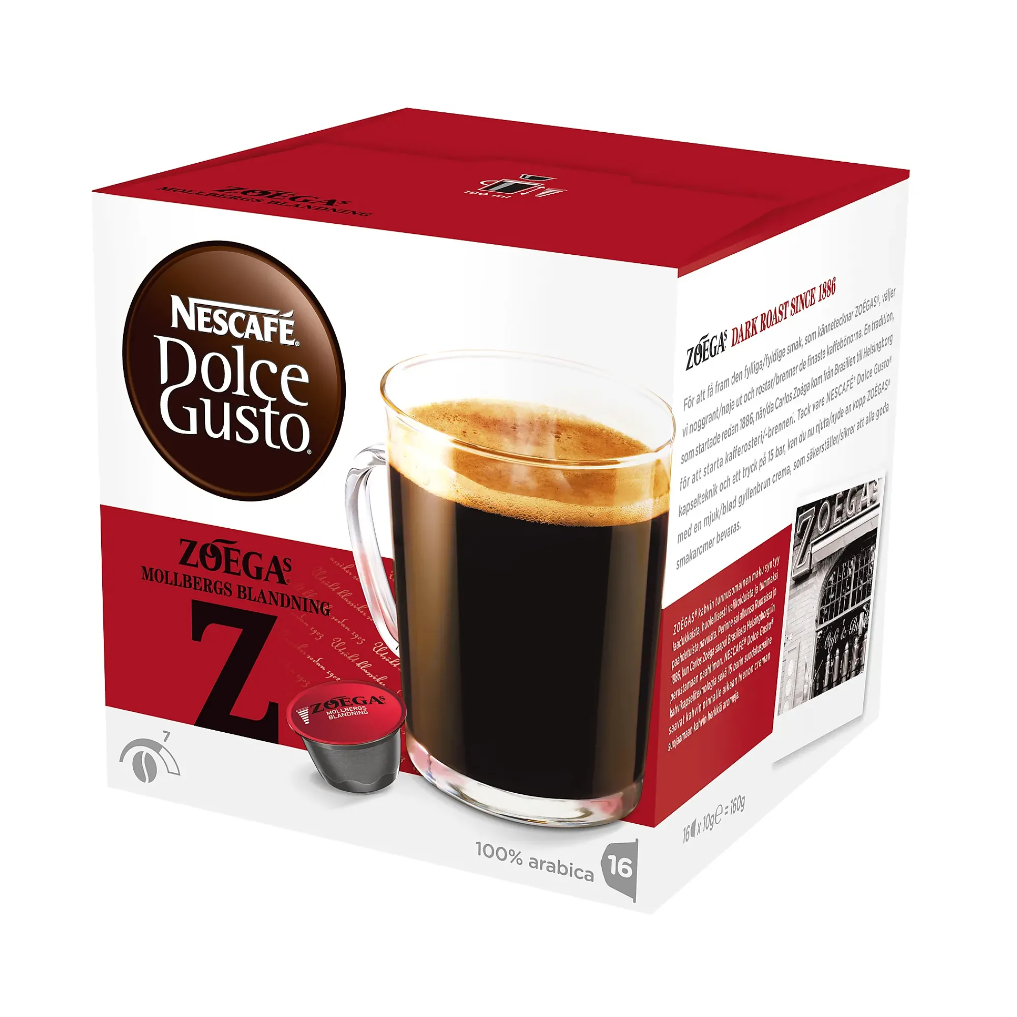 Kaffekapsel Zoegas Mollbergs blanding 16stk-Nescafé dolce gusto Discount