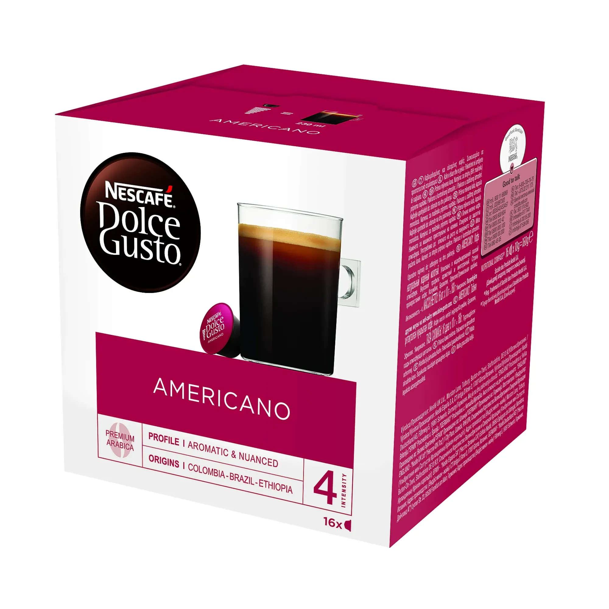 Kaffekasel Nescafe Dolce Gusto Americano 16stk-Nescafé dolce gusto Best