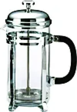 Kaffepresse 8 kopper krom med Pyrex glass-Aanonsen Clearance