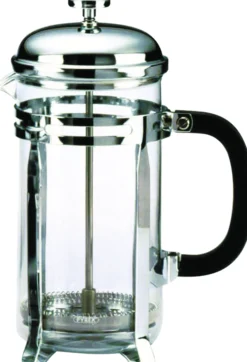 Kaffepresse 8 kopper krom med Pyrex glass-Aanonsen Clearance