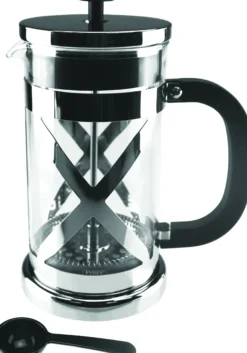 Kaffepresse 8 kopper krom med Pyrex glass-Aanonsen Clearance