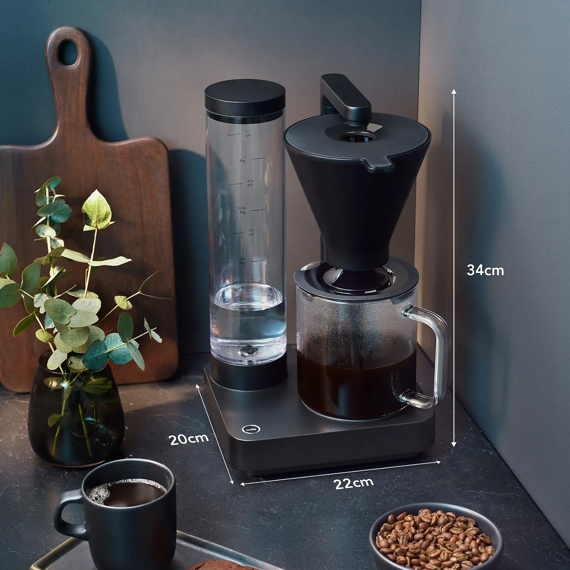 Kaffetrakter Compact CM8B-A100 1L Sort-Wilfa Hot