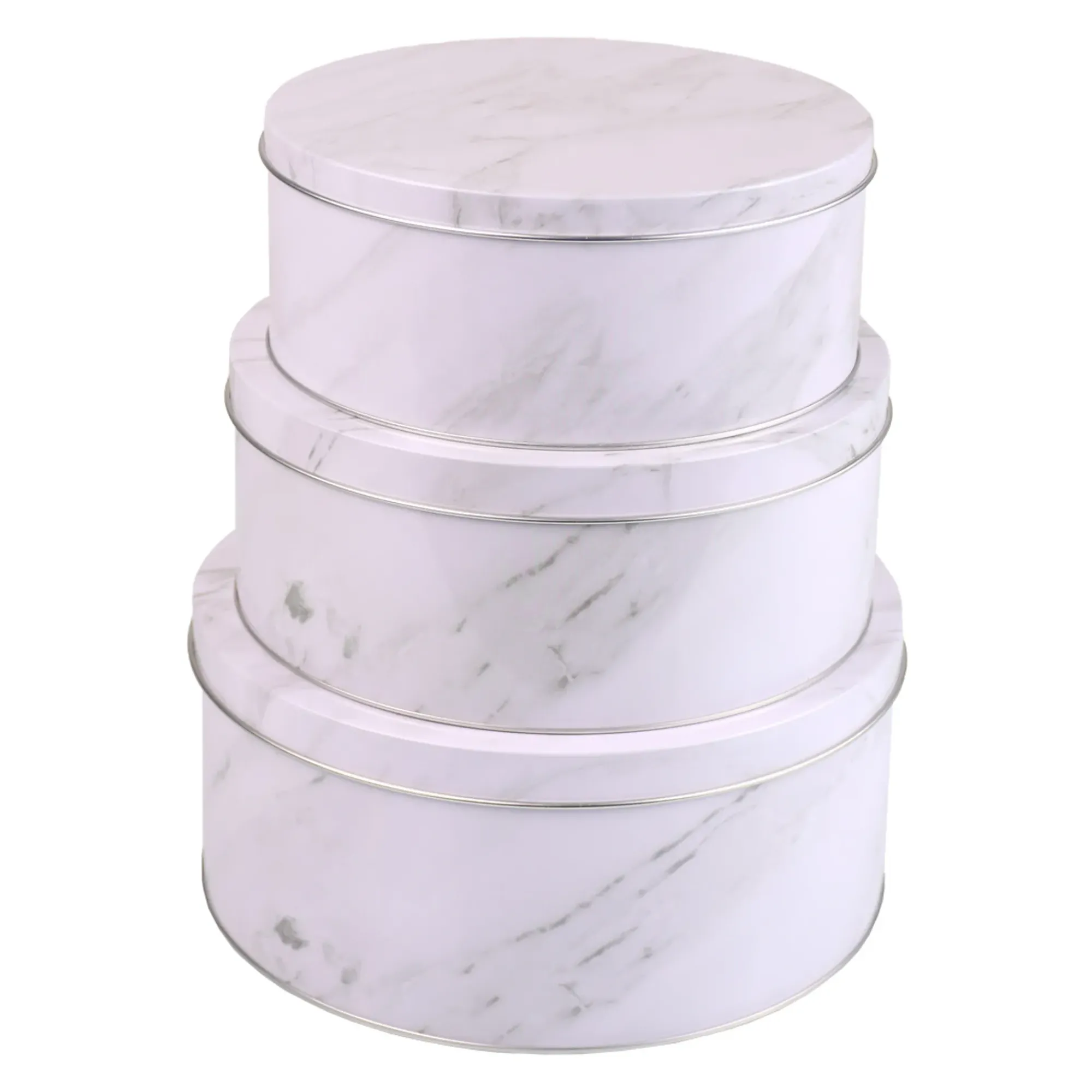 Kakebokser Marmor sett 3stk-Cacas Outlet