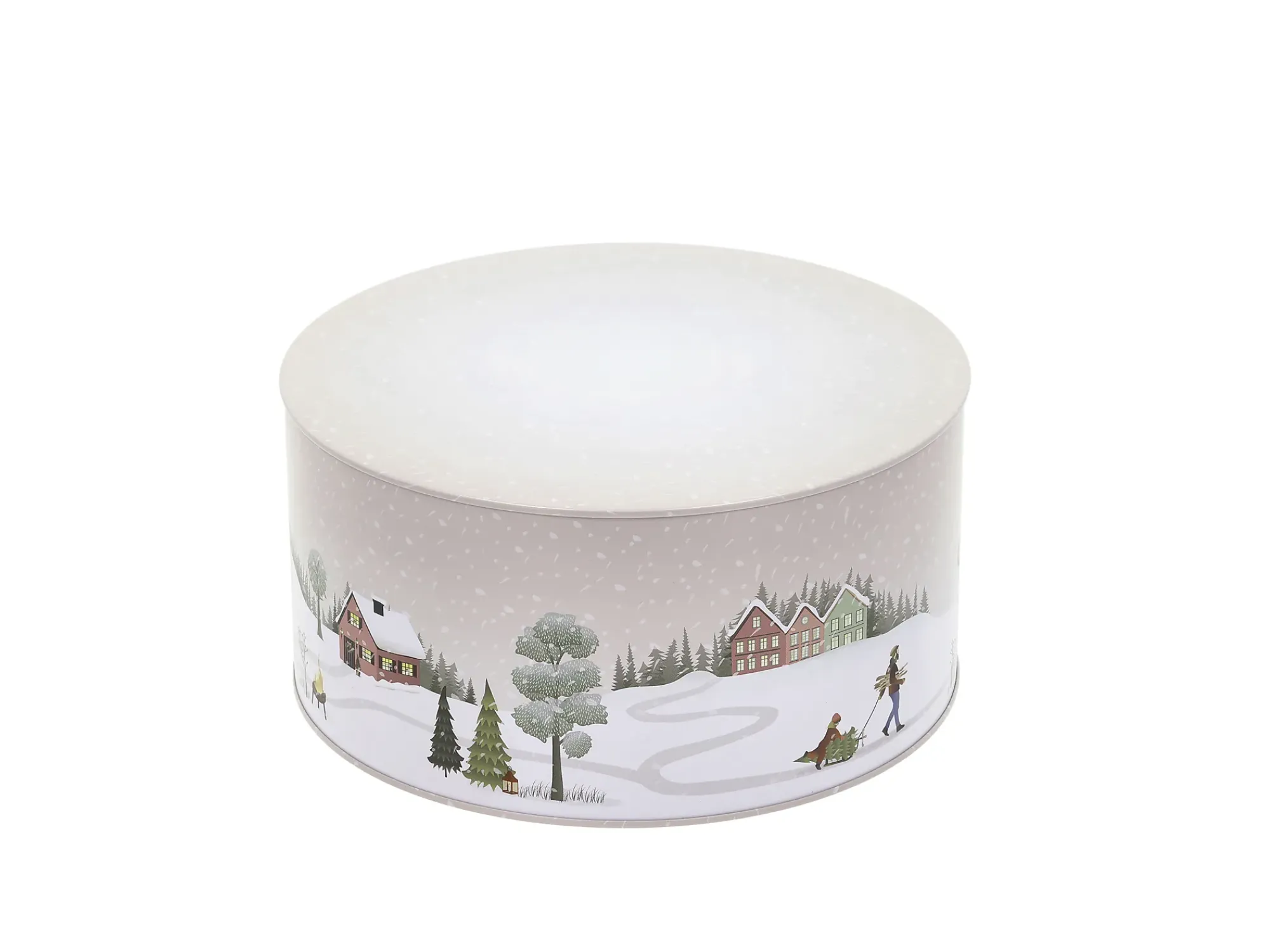 Kakebokssett Vinter Arctic Ice/Woodrose Metal 22x12/20x10cm-Bastian New