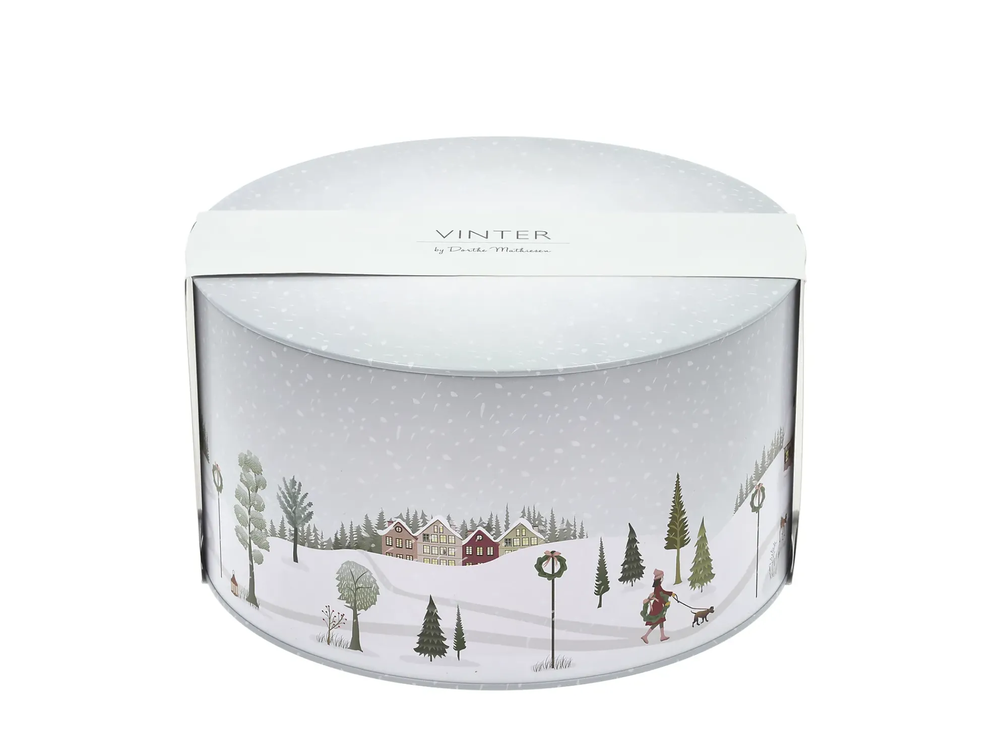 Kakebokssett Vinter Arctic Ice/Woodrose Metal 22x12/20x10cm-Bastian New