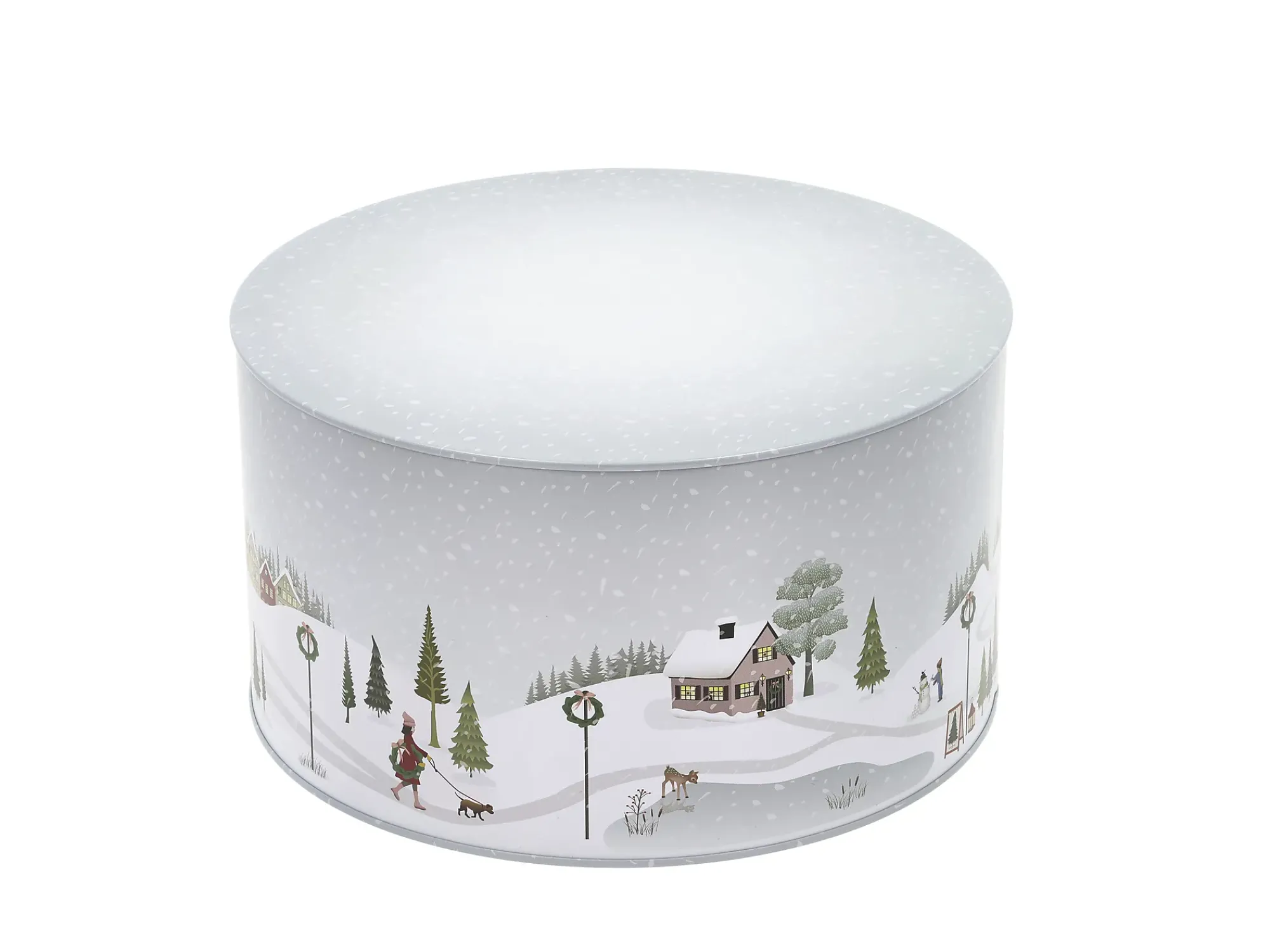 Kakebokssett Vinter Arctic Ice/Woodrose Metal 22x12/20x10cm-Bastian New