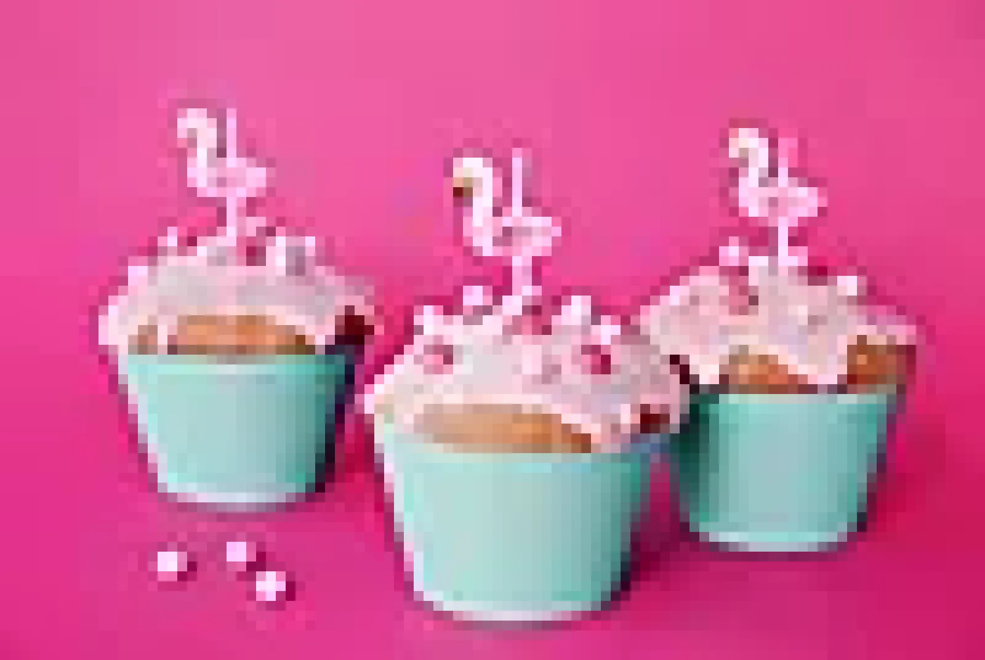 Kakelys Flamingo 3cm 5stk-Partydeco Online
