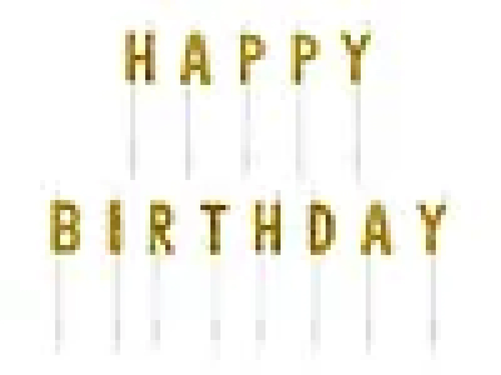 Kakelys Happy Birthday 13 deler-Partydeco Clearance