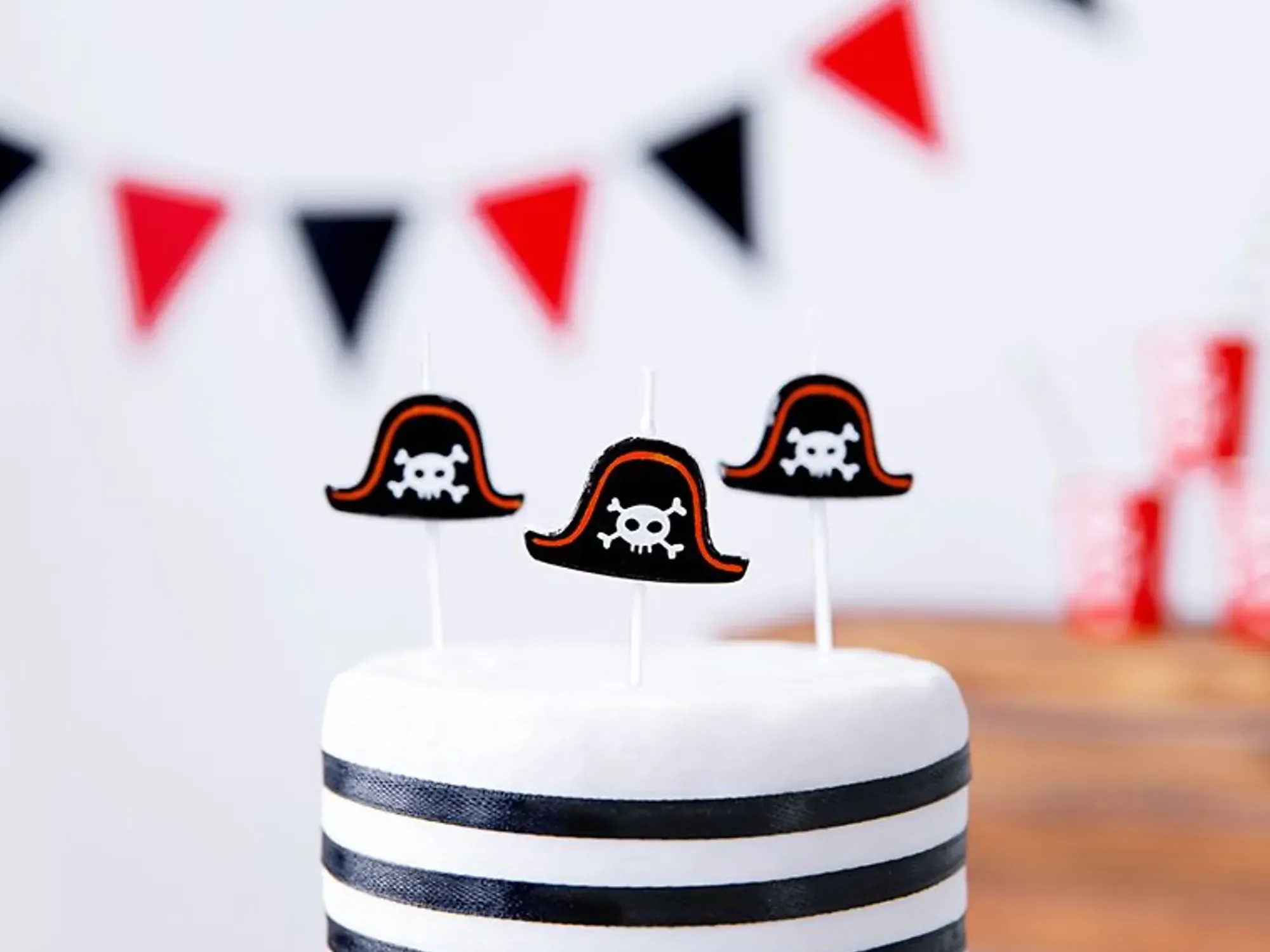 Kakelys Pirat På Stick 5stk-Partydeco New