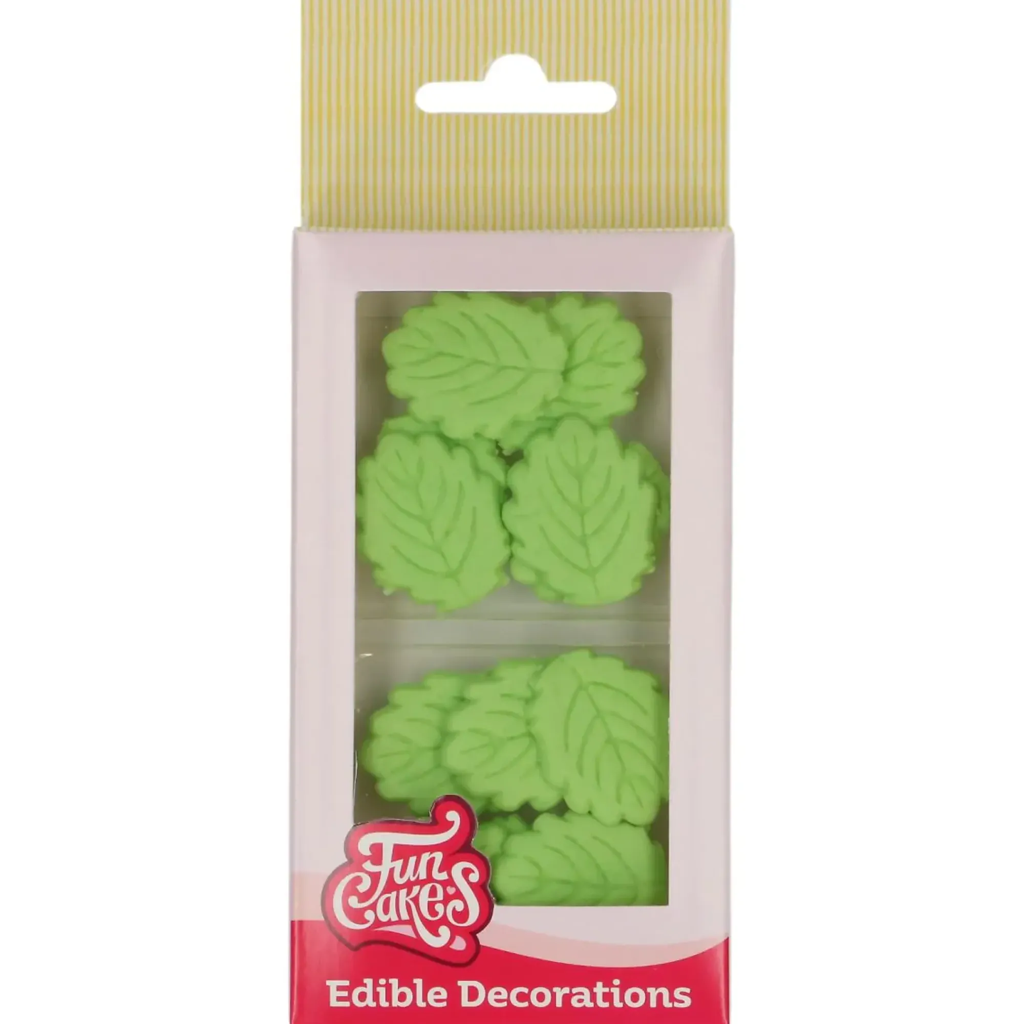 Kakepynt blader marsipan12stk 2x3cm-Funcakes Hot